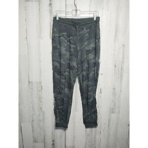 Splendid Pants Womens Small Green Jogger Pull On Camouflage Drawstring  Comfy